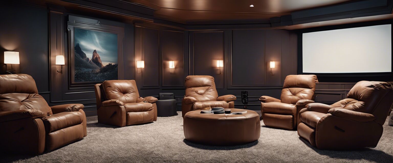 Home theater seating arrangement